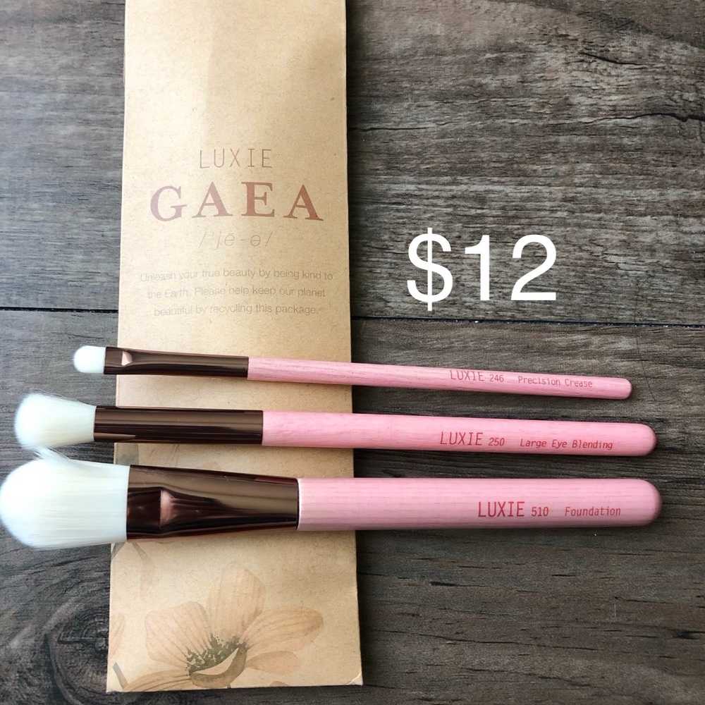 Luxie 3 Piece Brush Set (Foundation - Blending - P